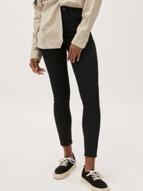 Everlane Authentic Stretch High Rise Skinny 25 Ankle
